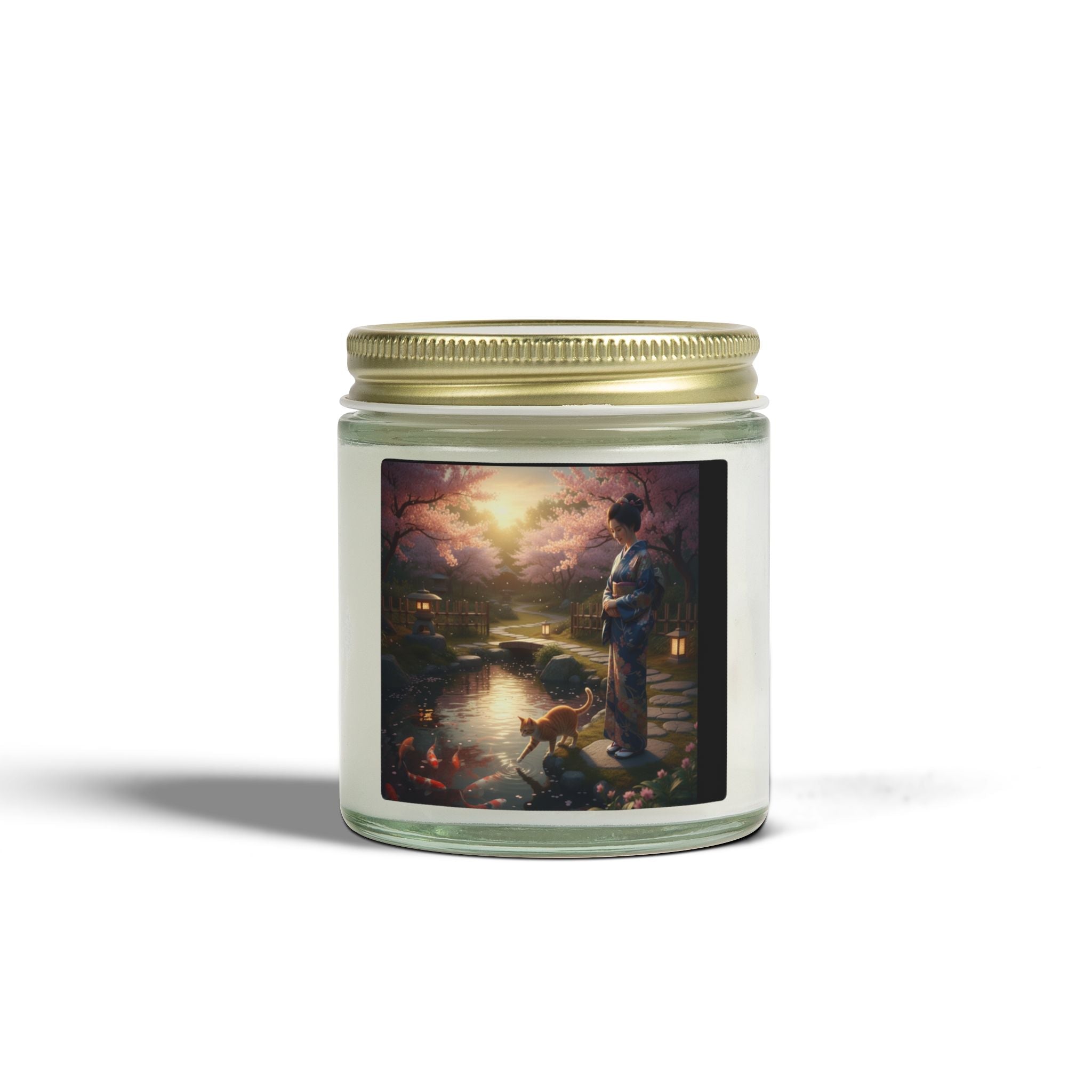 Japanese Garden Scented Candle - AI Market Visuals Home Decor