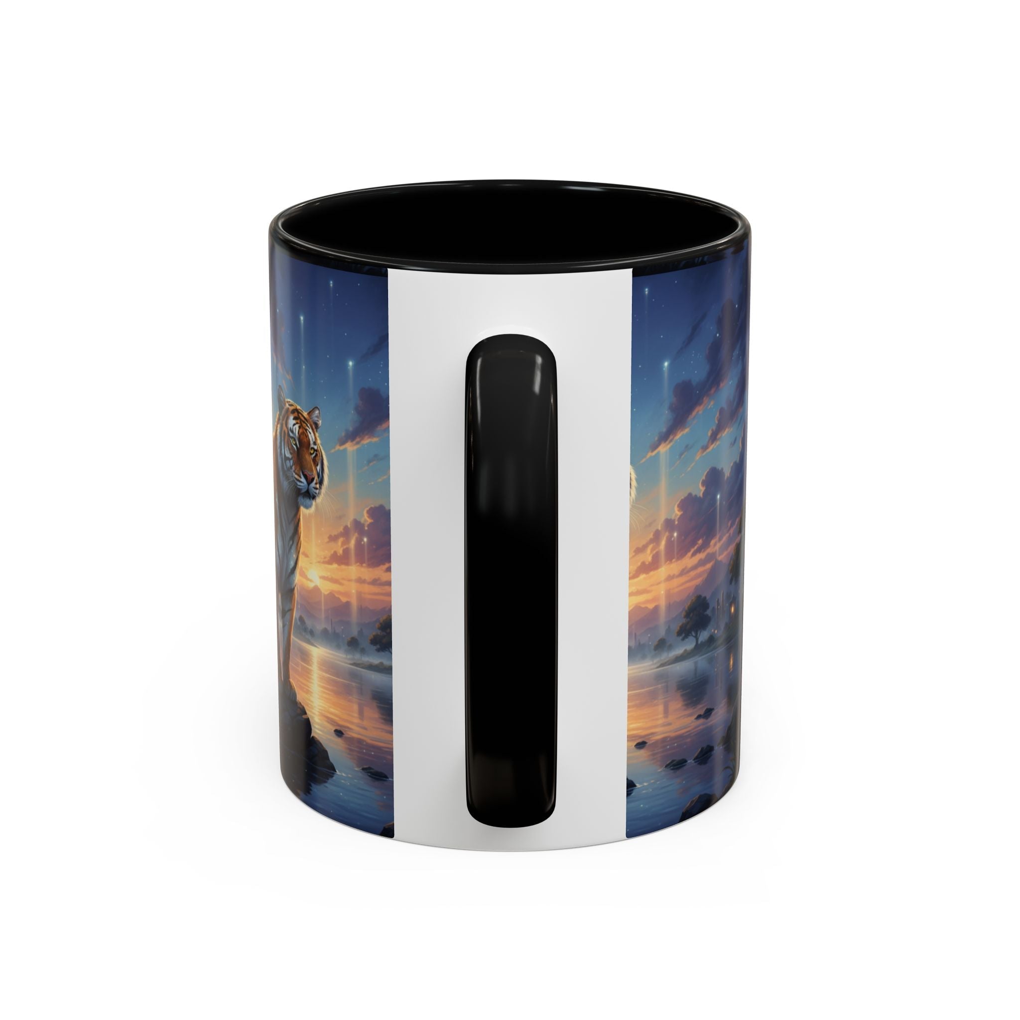 Tiger Sunset Coffee Mug - AI Market Visuals Mug