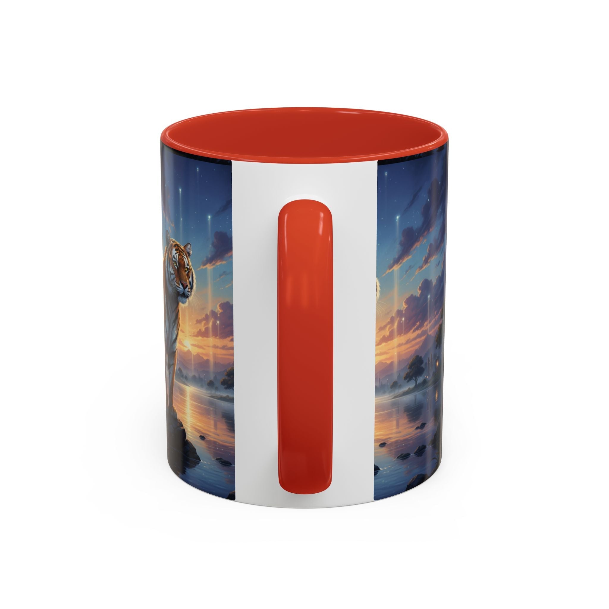 Tiger Sunset Coffee Mug - AI Market Visuals Mug
