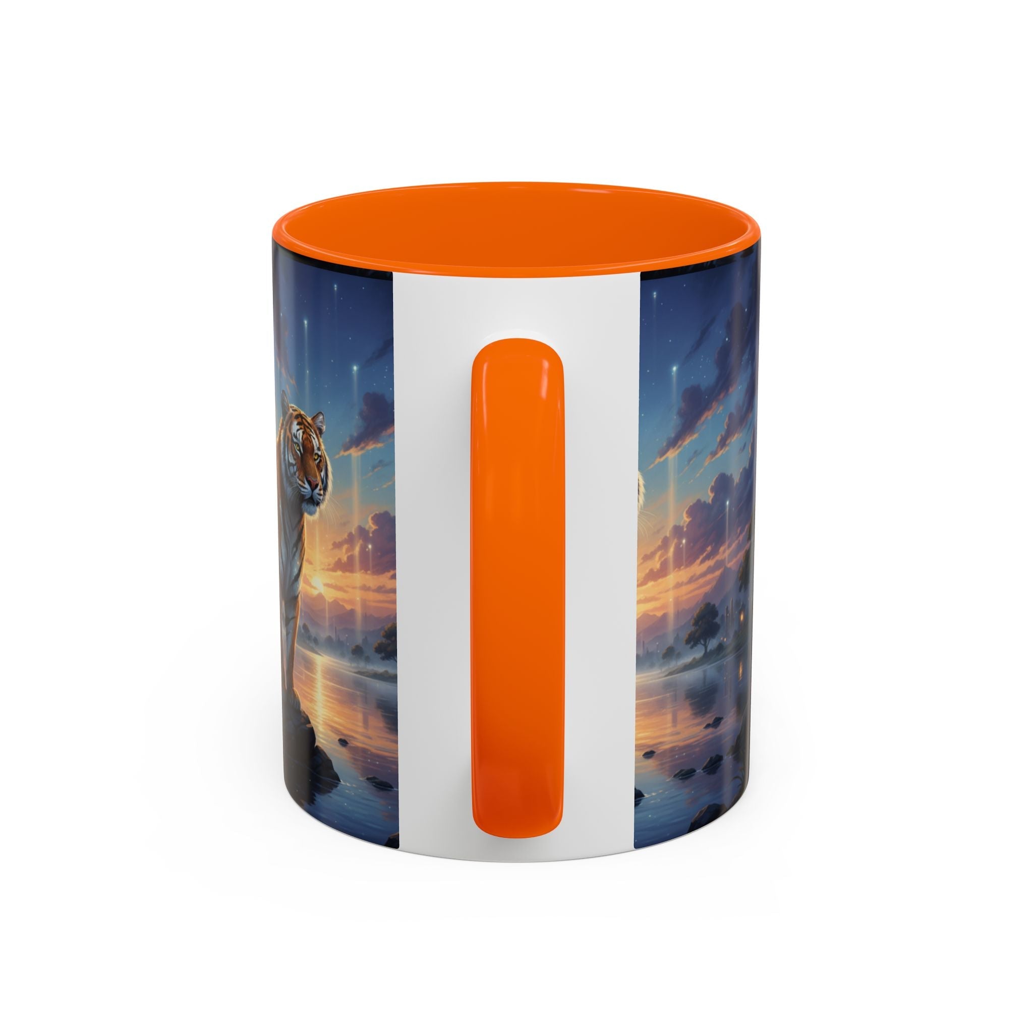 Tiger Sunset Coffee Mug - AI Market Visuals Mug