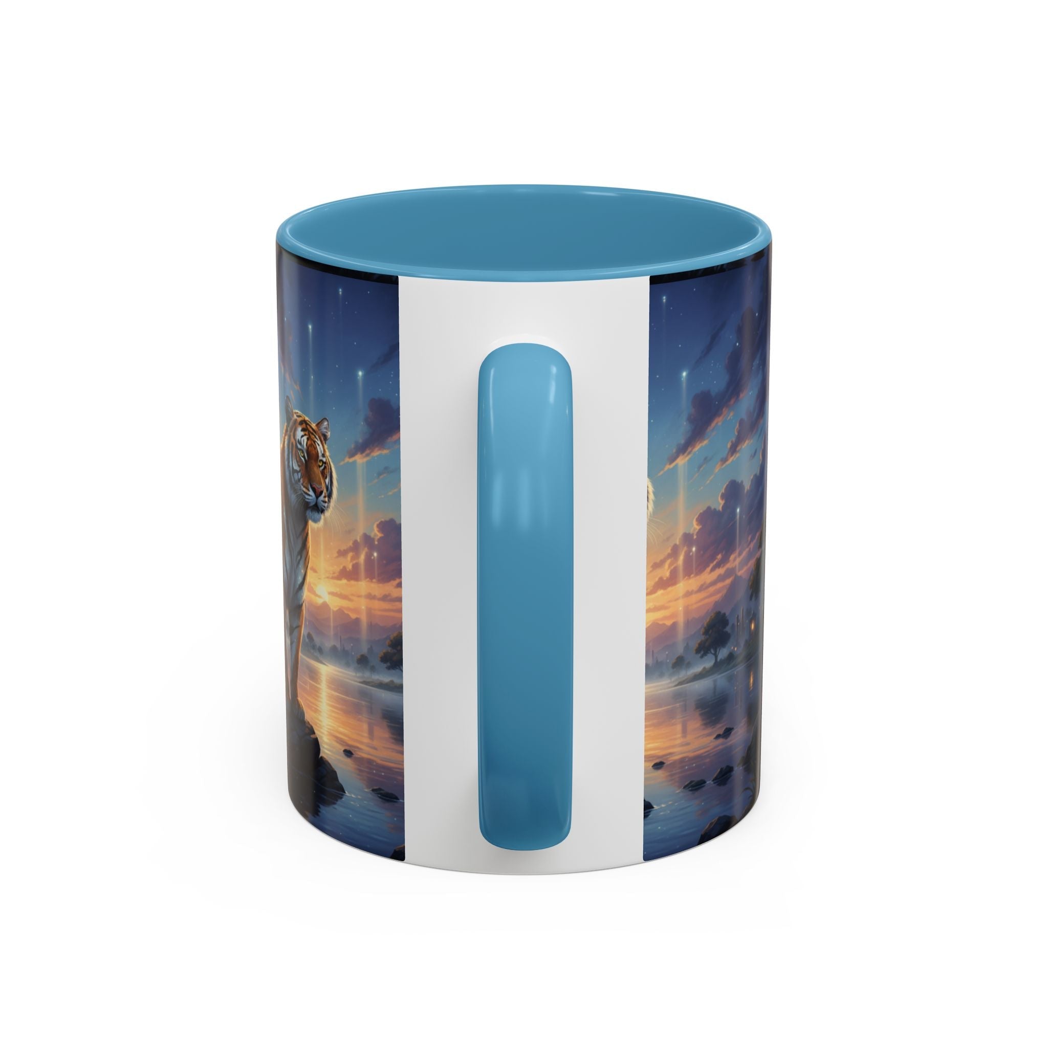 Tiger Sunset Coffee Mug - AI Market Visuals Mug