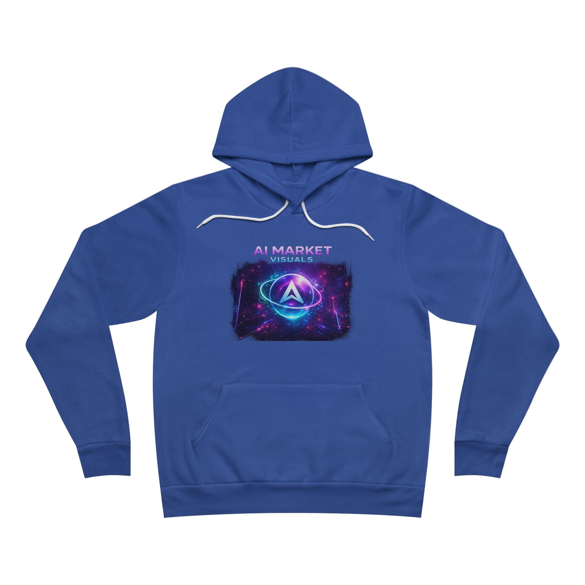 AI Market Logo Hoodie — Futuristic Neon Tech Pullover - AI Market Visuals Hoodie