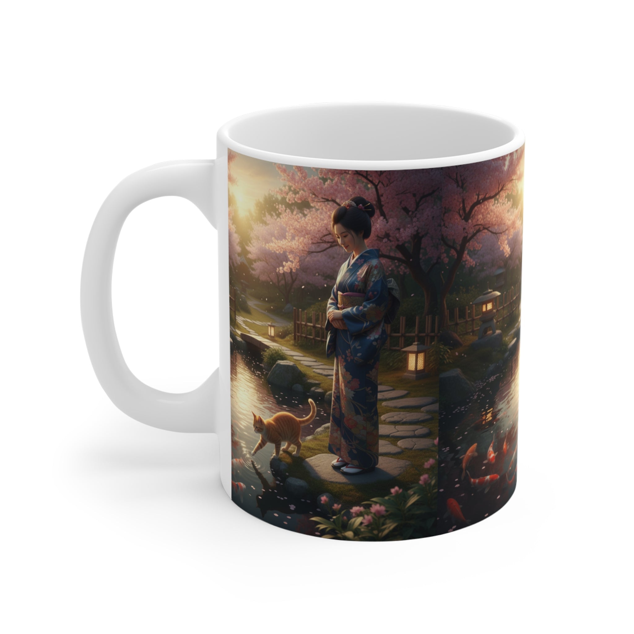 Japanese Garden Mug - AI Market Visuals Mug