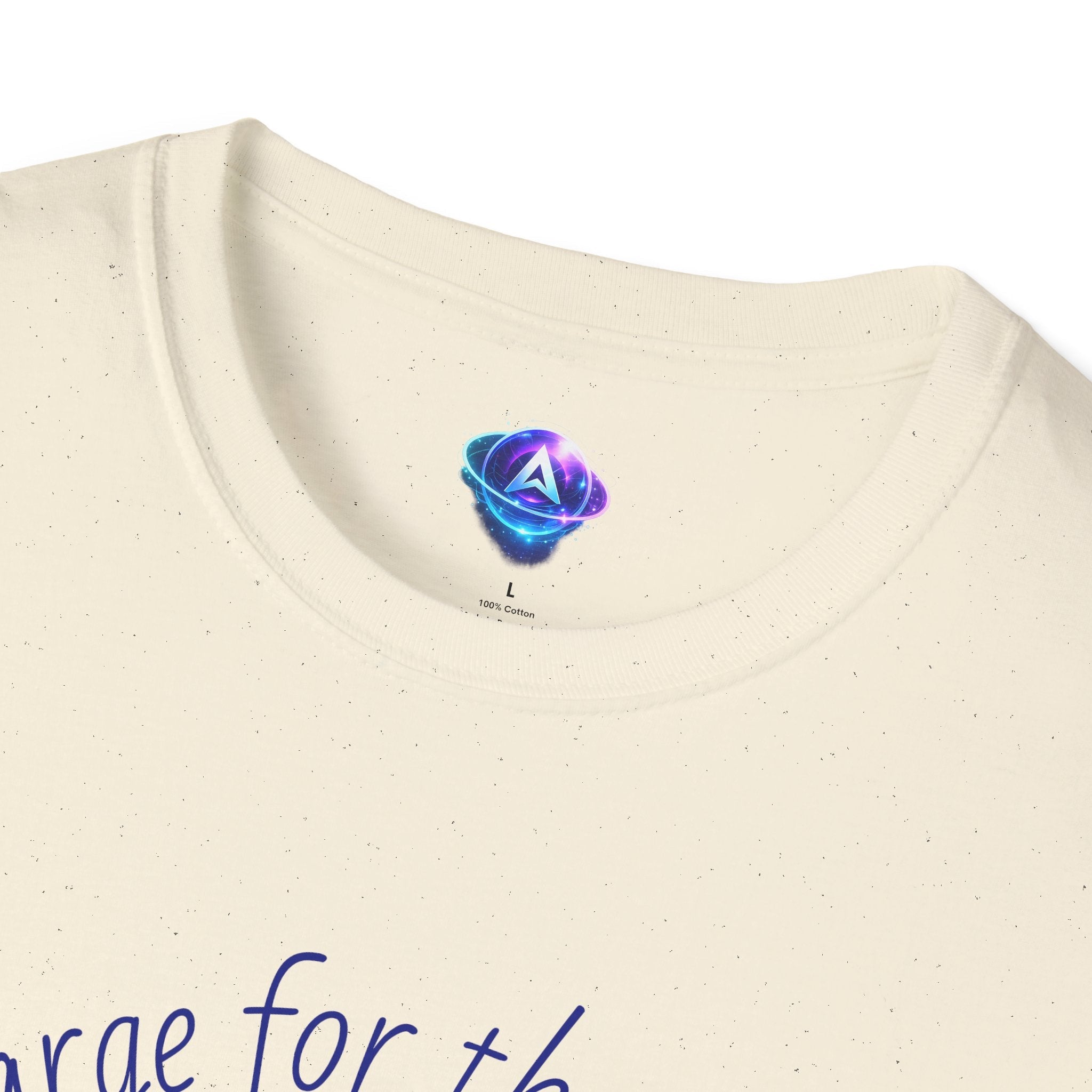 Printify motivational horse t-shirt in off-white color with crew neck and visible printed design