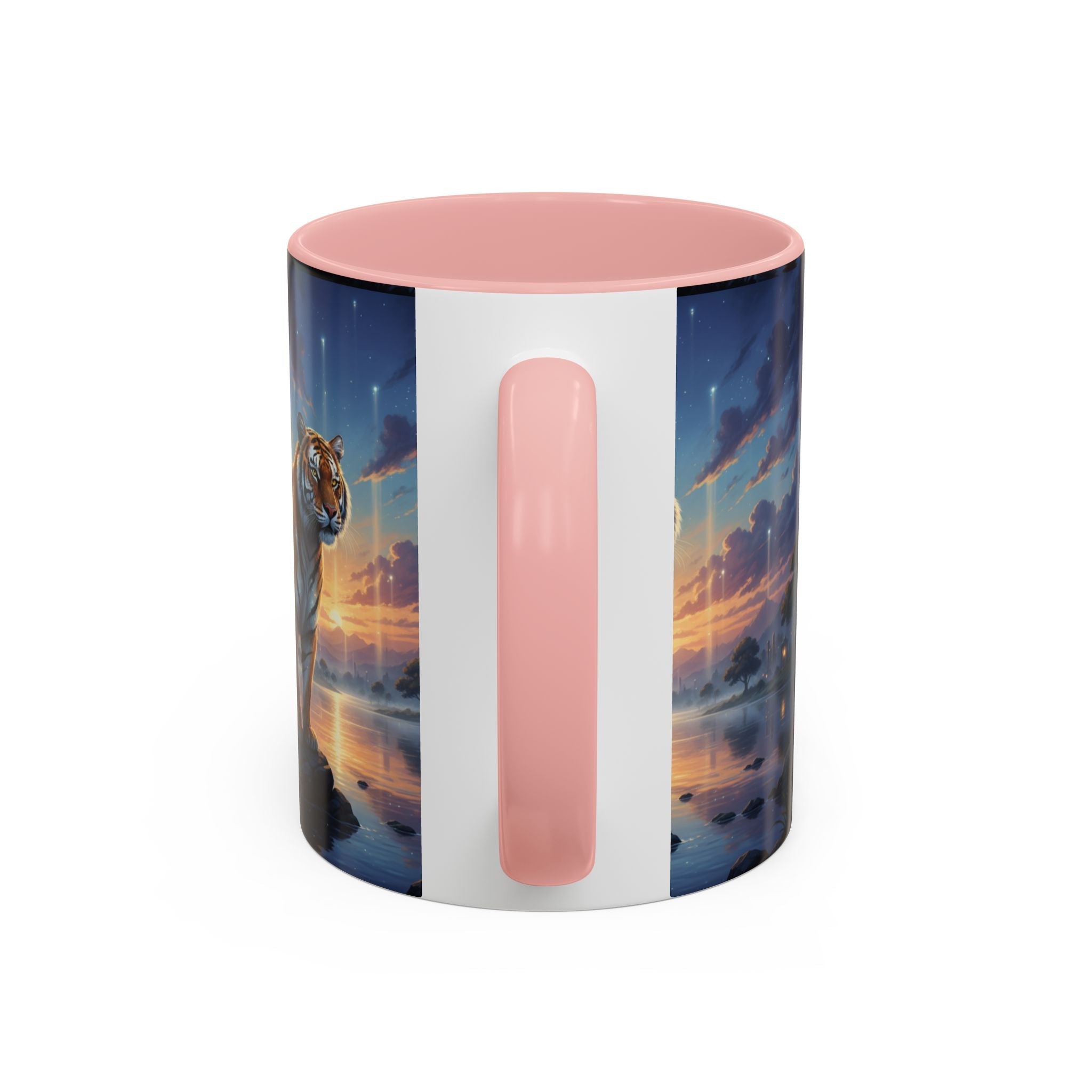 Tiger Sunset Coffee Mug - AI Market Visuals Mug