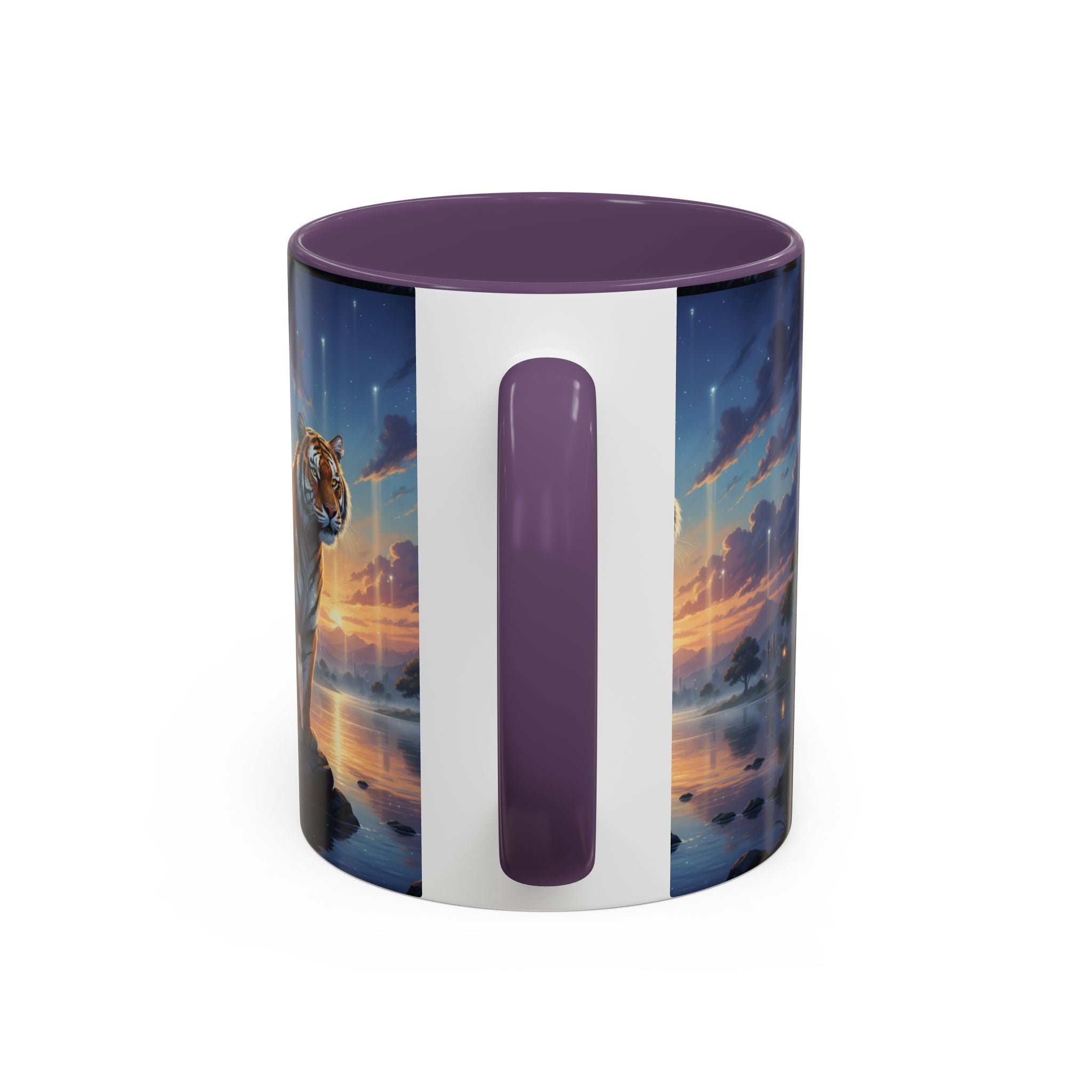 Tiger Sunset Coffee Mug - AI Market Visuals Mug