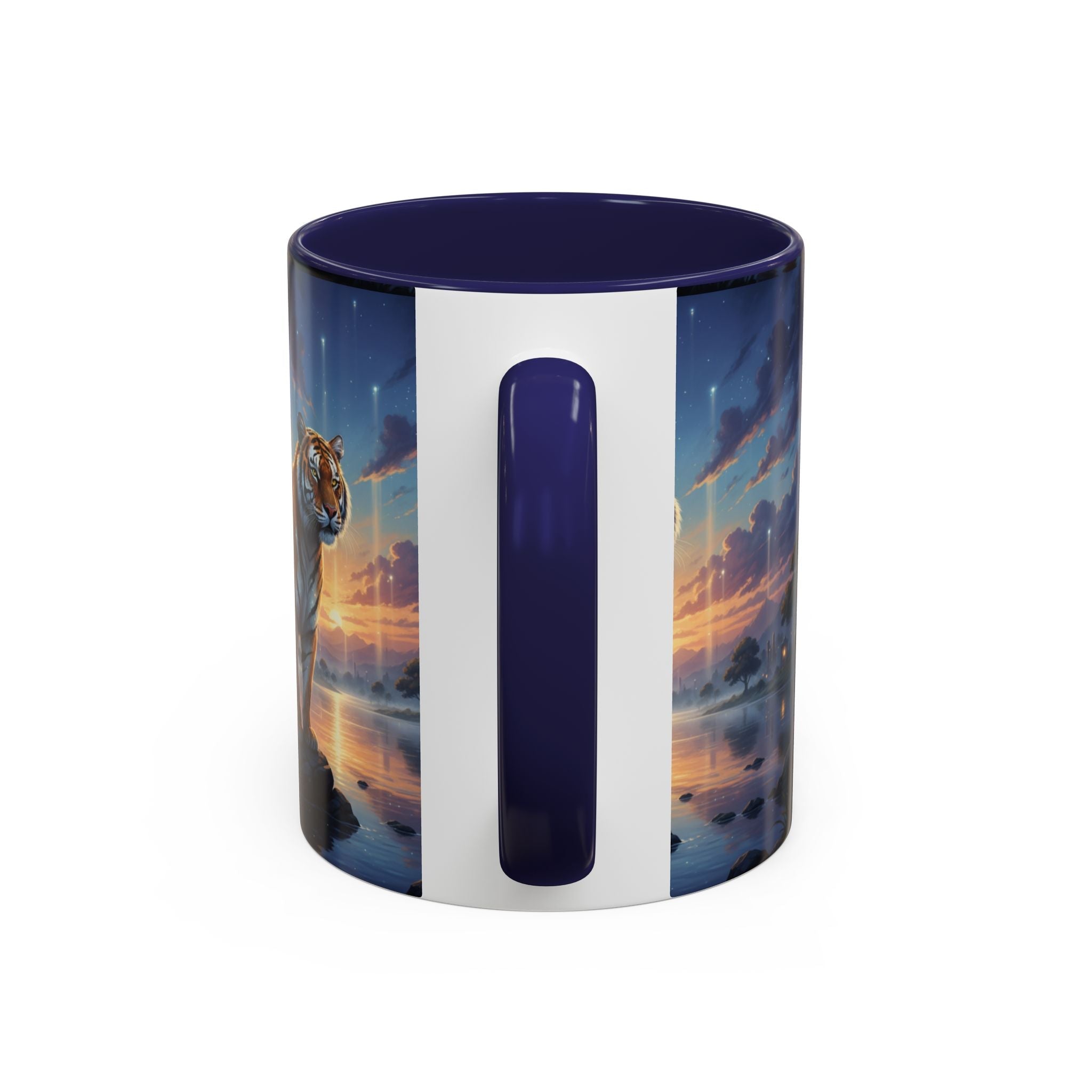 Tiger Sunset Coffee Mug - AI Market Visuals Mug